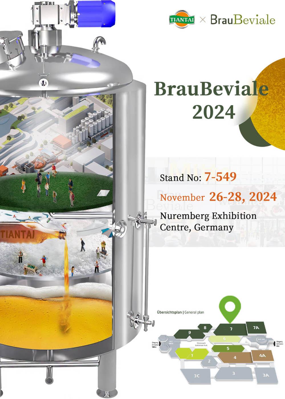 Join Tiantai Brewtech at Brau Beviale 2024